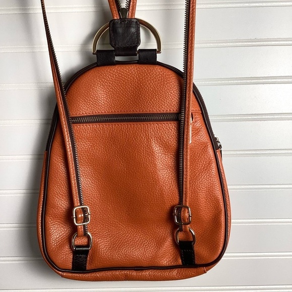 Valentina Backpack converter Purse BrownWith Black Trim  Excellent Condition main image 7